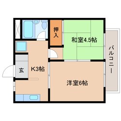 興津駅 バス10分  八木間上下車：停歩1分 2階の物件間取画像